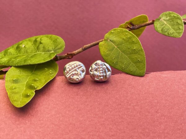 Floral Relic Sterling Silver Studs
