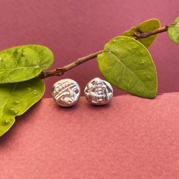 Floral Relic Sterling Silver Studs